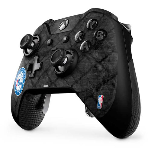 NBA Philadelphia 76ers Black Rust Xbox One Elite Controller Skin
