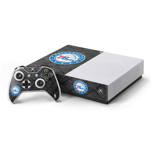 NBA Philadelphia 76ers Black Rust Xbox One S All-Digital Edition Bundle Skin