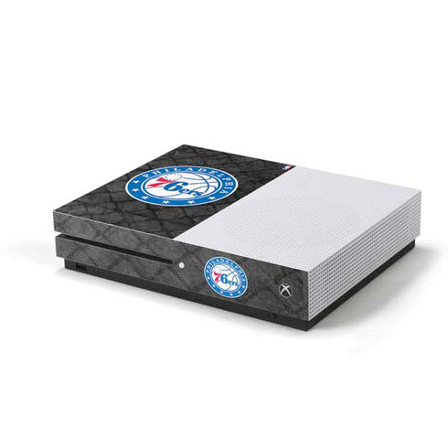 NBA Philadelphia 76ers Black Rust Xbox One S Console Skin