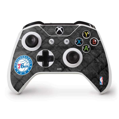 NBA Philadelphia 76ers Black Rust Xbox One S Controller Skin