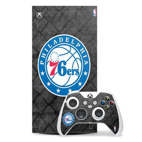 NBA Philadelphia 76ers Black Rust Xbox Series X Skins