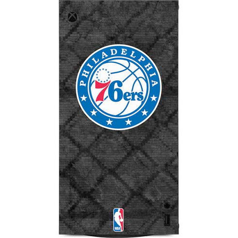 NBA Philadelphia 76ers Black Rust XBox Series X Digital Edition Console Skin