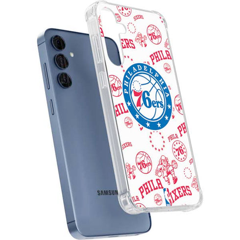 NBA Philadelphia 76ers Blast Galaxy A35 5G Clear Case