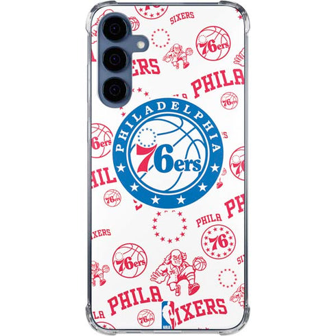 NBA Philadelphia 76ers Blast Galaxy A55 5G Clear Case