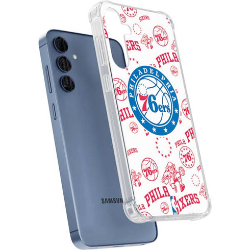 NBA Philadelphia 76ers Blast Galaxy A55 5G Clear Case