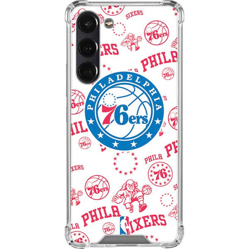 NBA Philadelphia 76ers Blast Galaxy S24 FE Clear Case