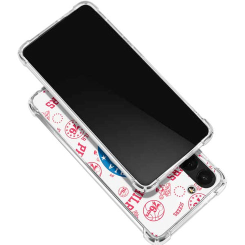 NBA Philadelphia 76ers Blast Galaxy S24 FE Clear Case