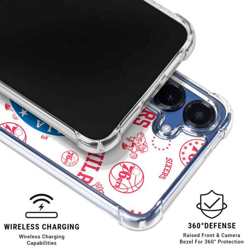 NBA Philadelphia 76ers Blast Galaxy S25 Clear Case