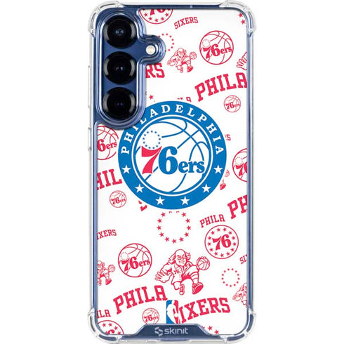 NBA Philadelphia 76ers Blast Galaxy S25 Plus Clear Case