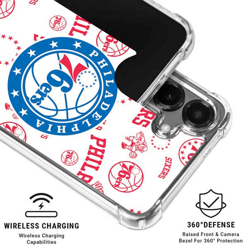 NBA Philadelphia 76ers Blast Galaxy S26 Plus Clear Case