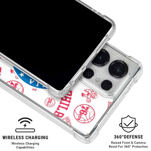 NBA Philadelphia 76ers Blast Galaxy S26 Ultra Clear Case