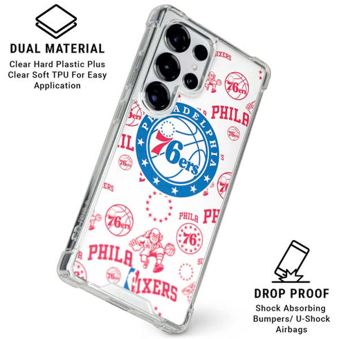 NBA Philadelphia 76ers Blast Galaxy S26 Ultra Clear Case