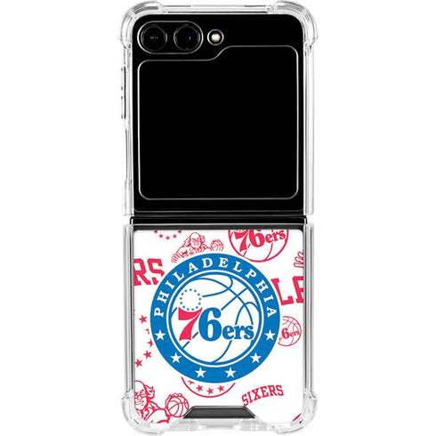 NBA Philadelphia 76ers Blast Galaxy Z Flip6 Clear Case