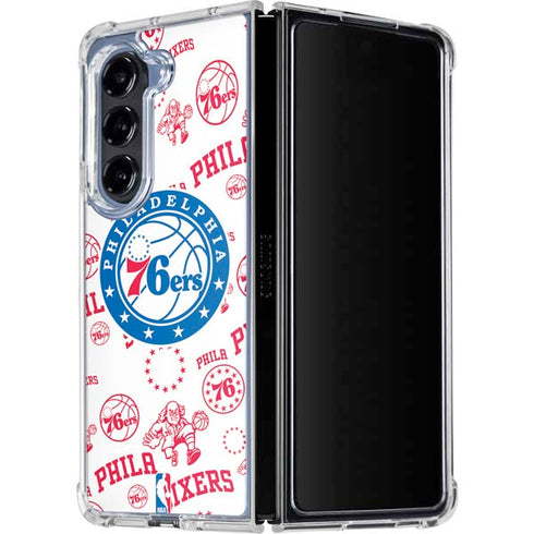NBA Philadelphia 76ers Blast Galaxy Z Fold5 5G Clear Case