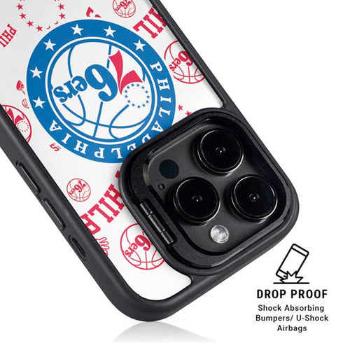 NBA Philadelphia 76ers Blast iPhone 14 Pro Kickstand Case