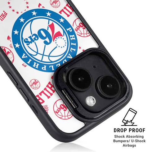 NBA Philadelphia 76ers Blast iPhone 15 Kickstand Case