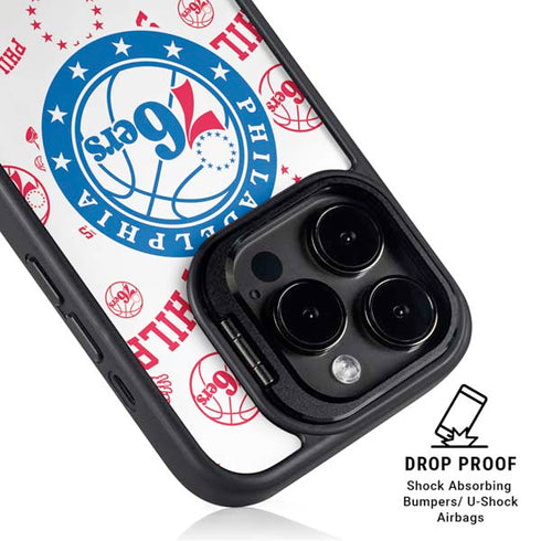 NBA Philadelphia 76ers Blast iPhone 15 Pro Max Kickstand Case
