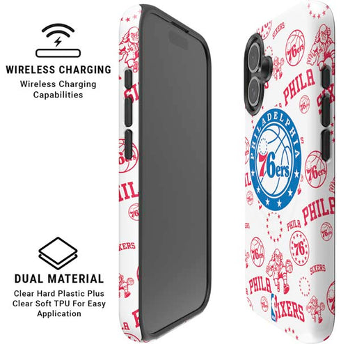 NBA Philadelphia 76ers Blast iPhone 16 Plus Magsafe Impact Case
