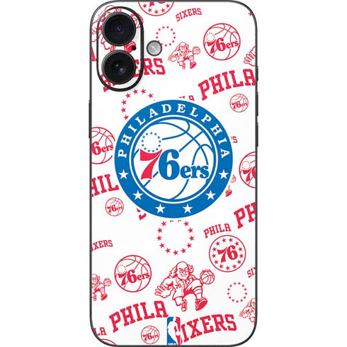 NBA Philadelphia 76ers Blast iPhone 16 Plus Skin