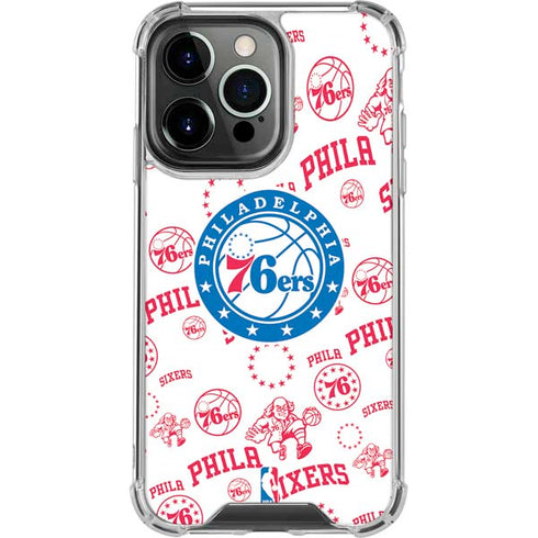 NBA Philadelphia 76ers Blast iPhone 16 Pro Clear Case