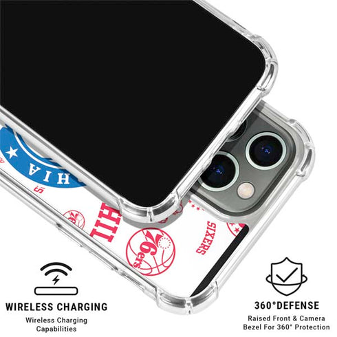 NBA Philadelphia 76ers Blast iPhone 16 Pro Clear Case