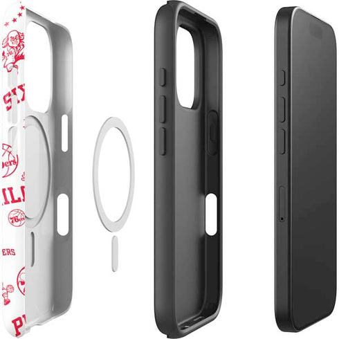 NBA Philadelphia 76ers Blast iPhone 16 Pro Max Magsafe Impact Case