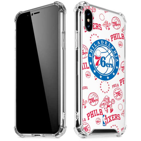 NBA Philadelphia 76ers Blast iPhone X/XS Clear Case