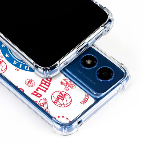 NBA Philadelphia 76ers Blast Moto G 5G (2024) Clear Case