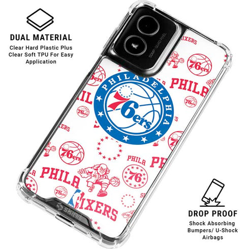 NBA Philadelphia 76ers Blast Moto G Power 5G (2024) Clear Case
