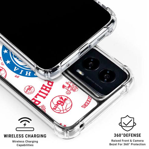 NBA Philadelphia 76ers Blast Moto G Power 5G (2024) Clear Case