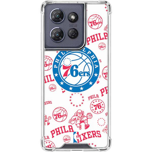 NBA Philadelphia 76ers Blast Moto G Stylus 5G (2025) Clear Case
