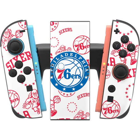 NBA Philadelphia 76ers Blast Nintendo Switch 2 (2025) Joy-Con Controller Skin