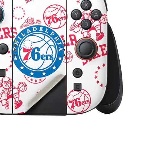 NBA Philadelphia 76ers Blast Nintendo Switch 2 (2025) Joy-Con Controller Skin