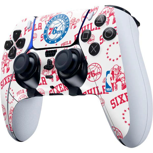 NBA Philadelphia 76ers Blast PS5 DualSense Edge Pro Controller Skin