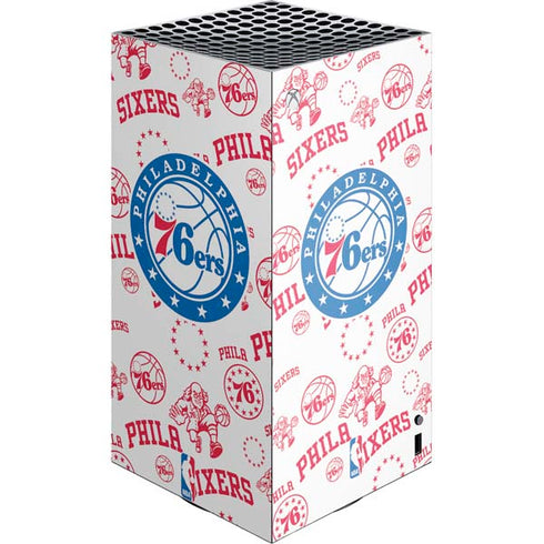 NBA Philadelphia 76ers Blast XBox Series X Digital Edition Console Skin