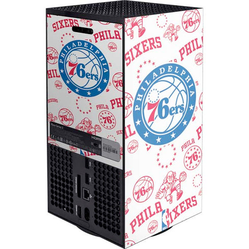 NBA Philadelphia 76ers Blast XBox Series X Digital Edition Console Skin