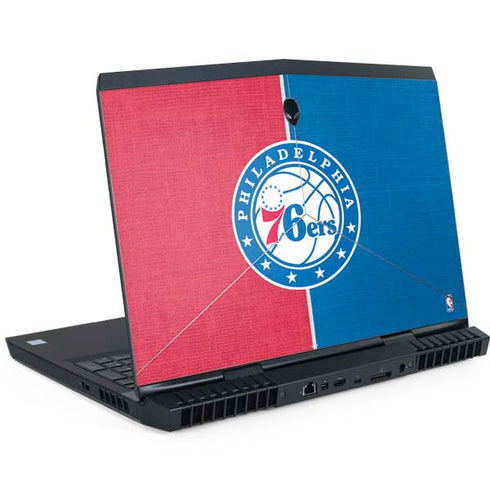 NBA Philadelphia 76ers Canvas Split Dell Alienware Skin