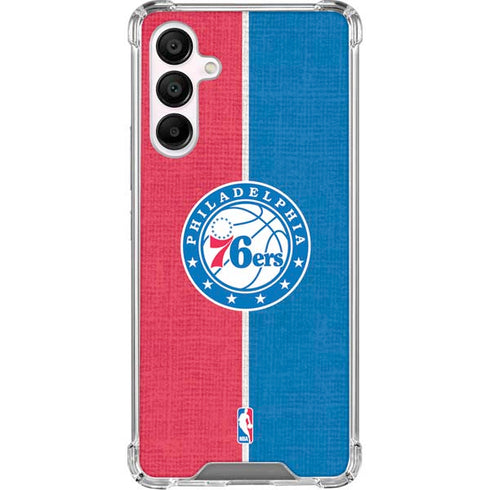 NBA Philadelphia 76ers Canvas Split Galaxy A16 5G Clear Case