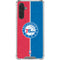 NBA Philadelphia 76ers Canvas Split Galaxy A17 Clear Case