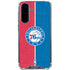 NBA Philadelphia 76ers Canvas Split Galaxy A36 5G Clear Case