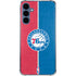 NBA Philadelphia 76ers Canvas Split Galaxy A55 5G Clear Case