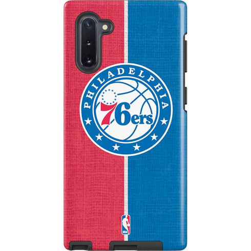 NBA Philadelphia 76ers Canvas Split Galaxy Cases
