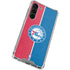 NBA Philadelphia 76ers Canvas Split Galaxy S24 FE Clear Case