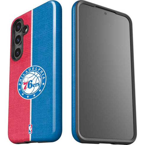 NBA Philadelphia 76ers Canvas Split Galaxy S25 Impact Case