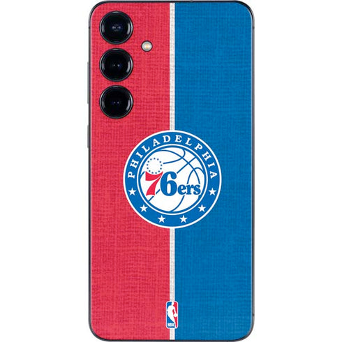 NBA Philadelphia 76ers Canvas Split Galaxy S25 Plus Skin
