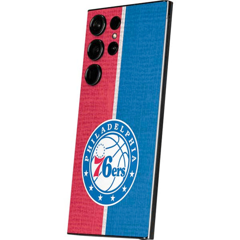 NBA Philadelphia 76ers Canvas Split Galaxy S24 Ultra Skin