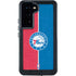 NBA Philadelphia 76ers Canvas Split Galaxy S24 Waterproof Case
