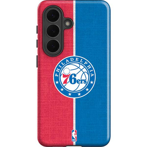 NBA Philadelphia 76ers Canvas Split Galaxy S26 Impact Case