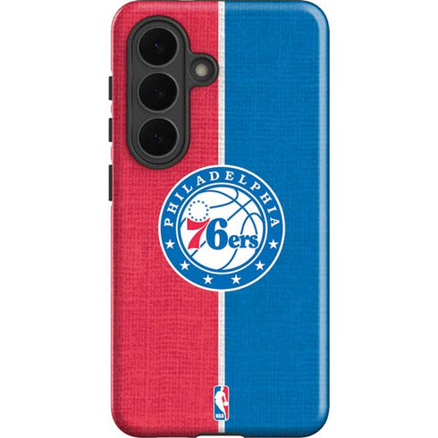 NBA Philadelphia 76ers Canvas Split Galaxy S26 Plus Impact Case