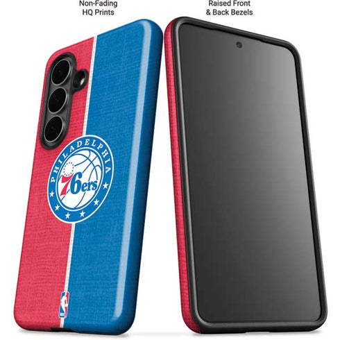 NBA Philadelphia 76ers Canvas Split Galaxy S26 Plus Impact Case